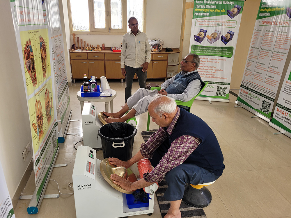Kansa Thali Ayurvedic Massage Therapy Machine