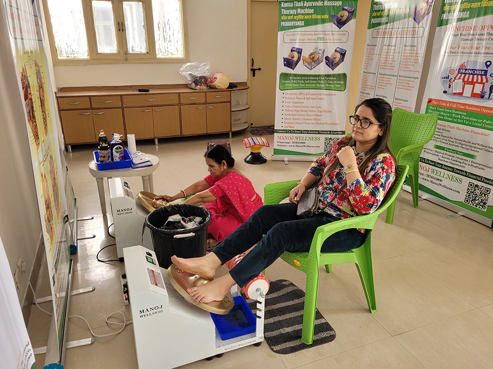Kansa Thali Ayurvedic Massage Therapy Machine